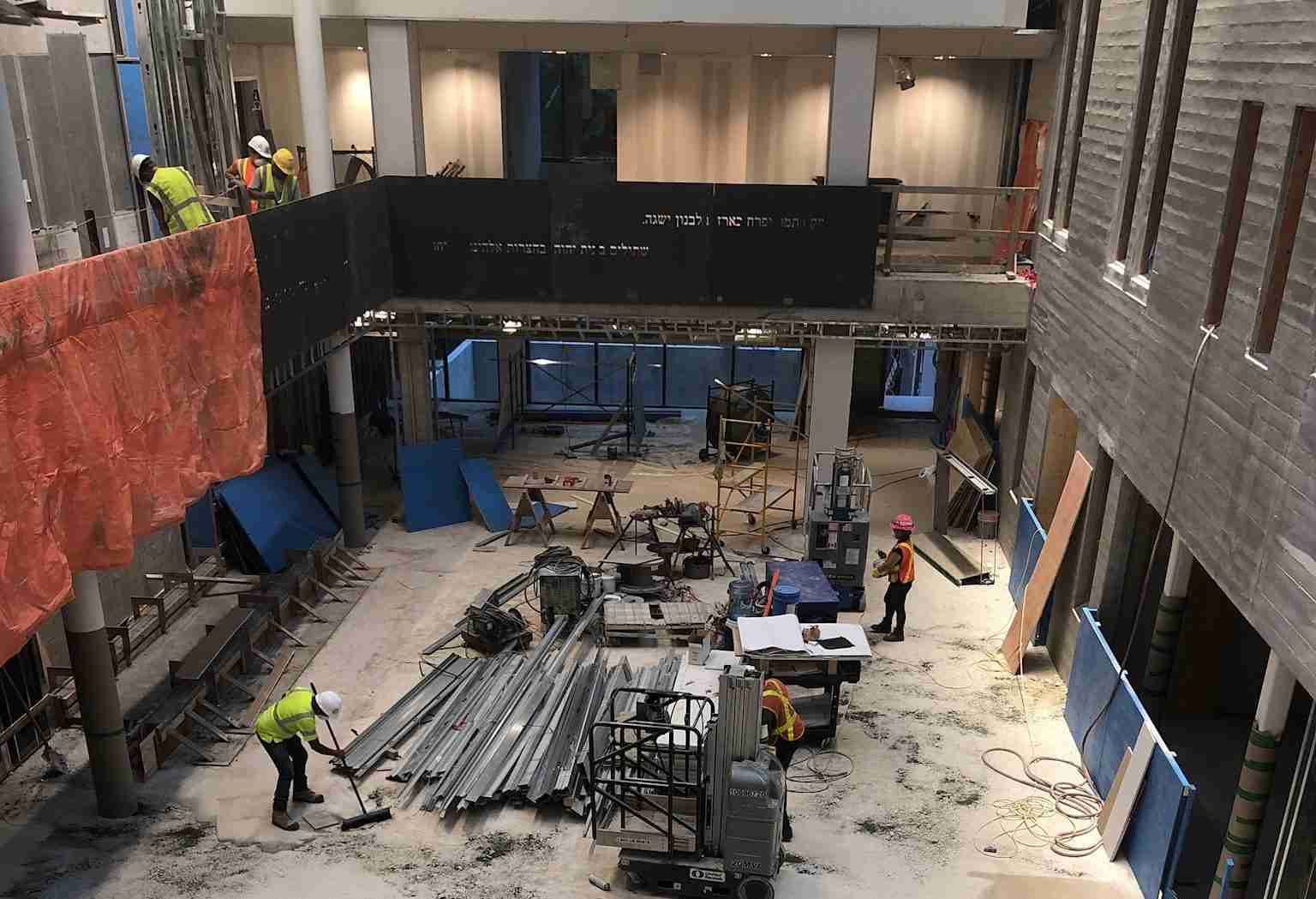 Post-construction cleaning example